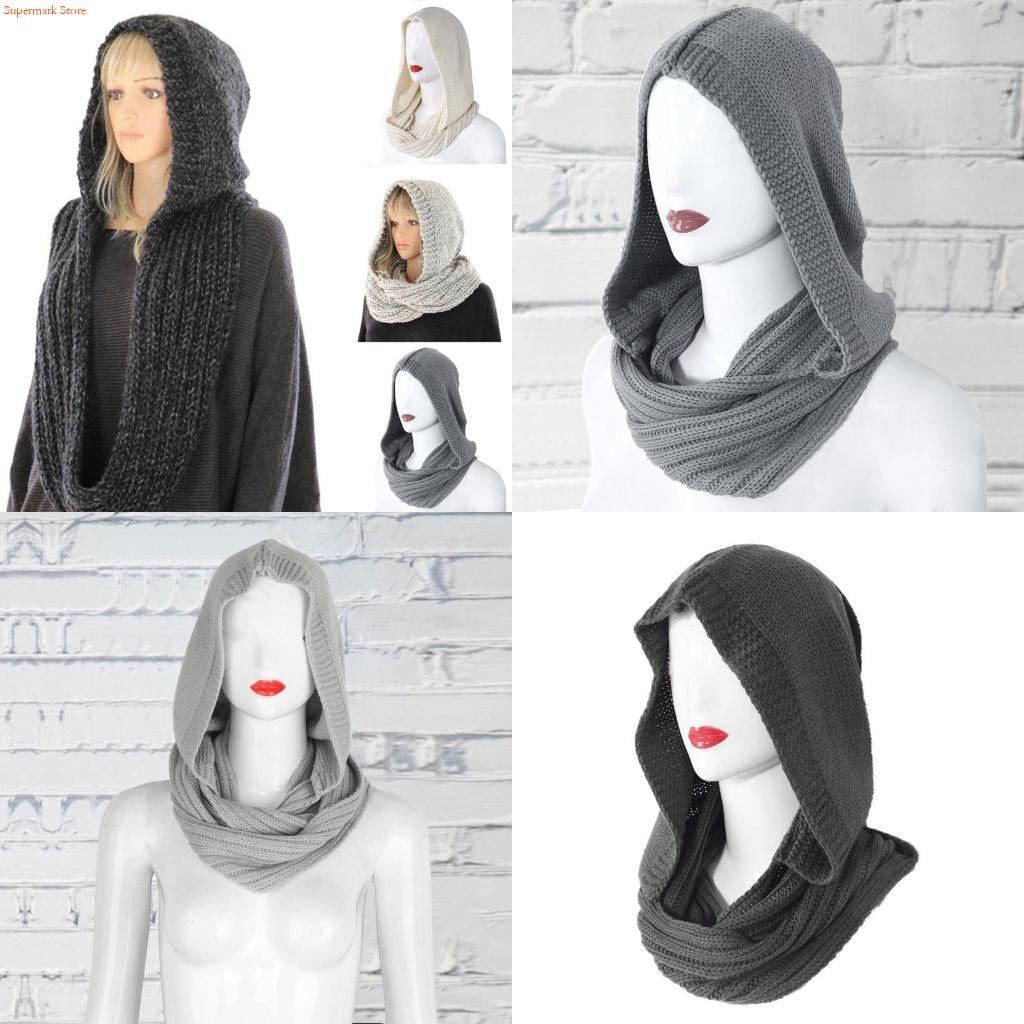 Infinity Scarf Knit - Q5WE 겨울 여성 두꺼운 케이블 니트