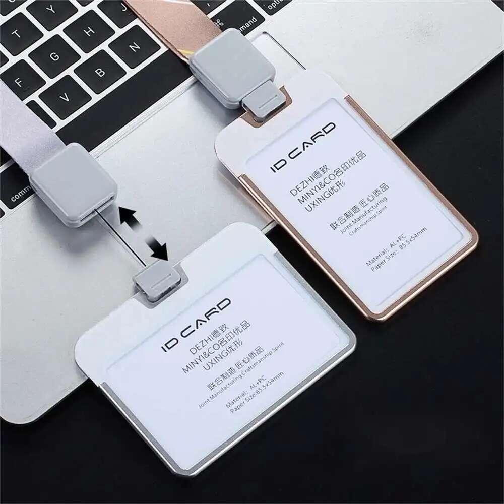 Lanyard Badge Holder - 고급 목 스트랩 표면이 있는 금속