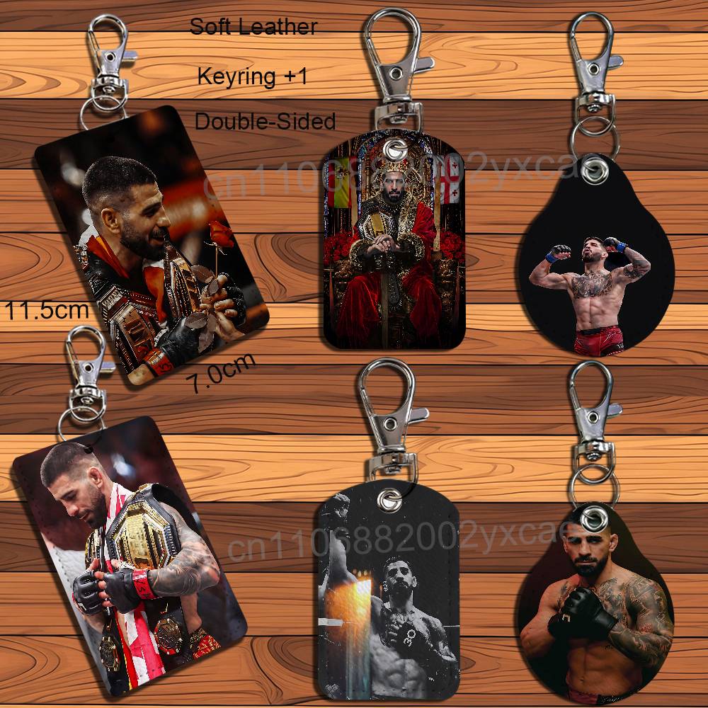 Lanyard Badge Holder - 일리아 토푸리아 가죽 키체인 배지 홀더(끈