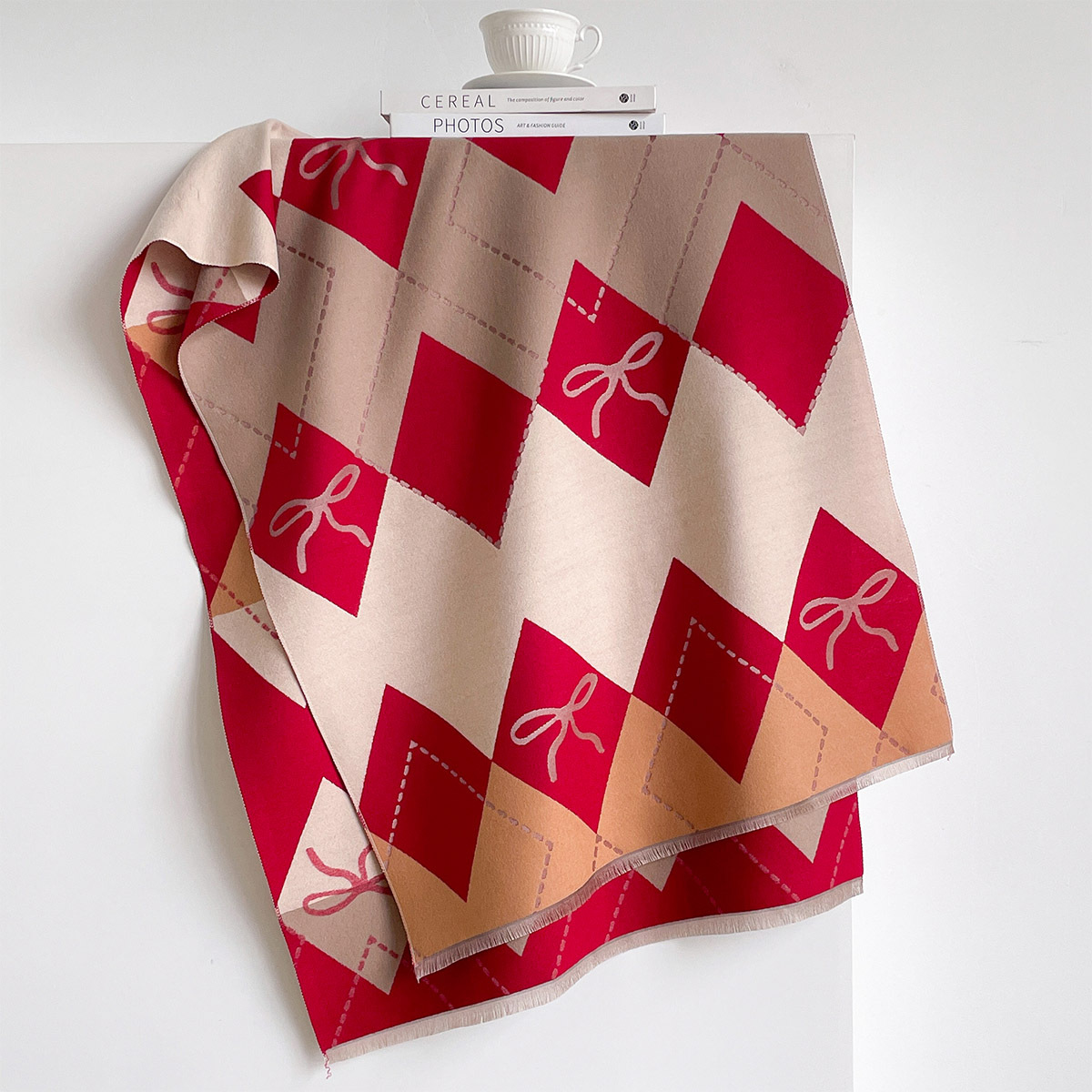 여성용 인조 캐시미어 스카프 프린지 두꺼운 따뜻한 숄  - Pashmina Wrap Large 리뷰 및 가격