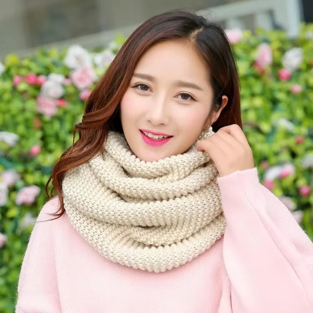 따뜻한 단색 무한루프 스카프, 통기성 좋은 두꺼운 넥워 - Infinity Scarf Knit 리뷰 및 가격