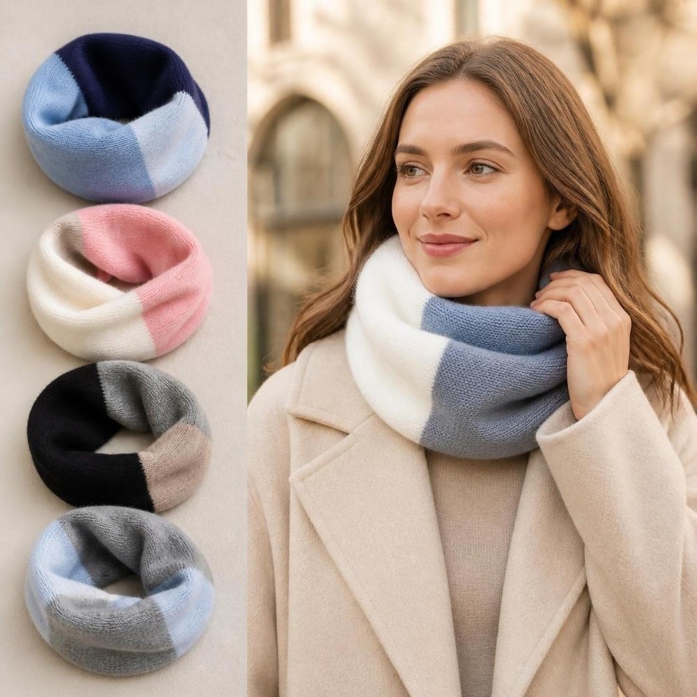 부드러운 배색 무한대 스카프 방풍 신축성 있는 루프 넥 - Infinity Scarf Knit 리뷰 및 가격