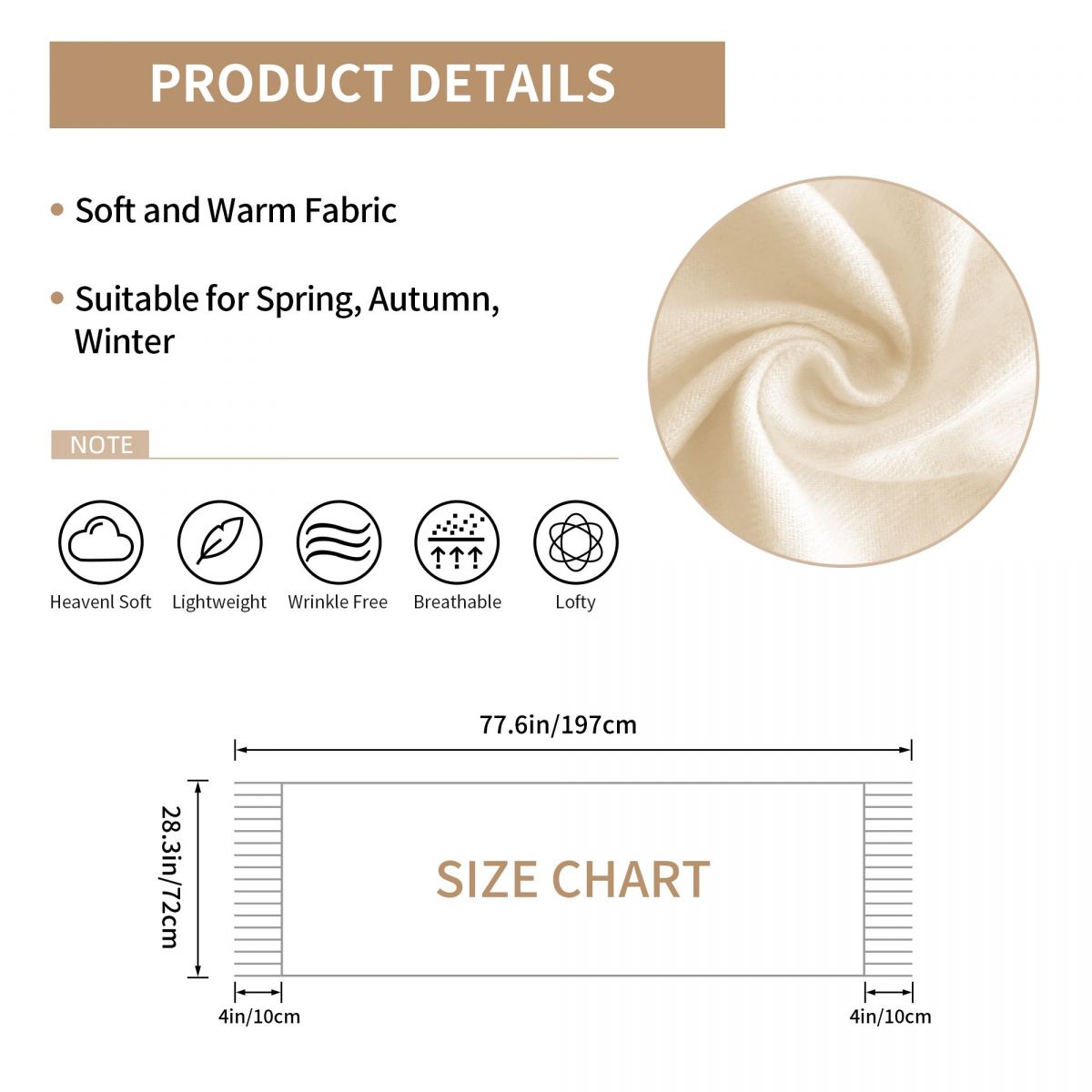 여성용 술 장식 스카프, 스누피 패턴, 봄에 어울리는  - Pashmina Wrap Large 리뷰 및 가격