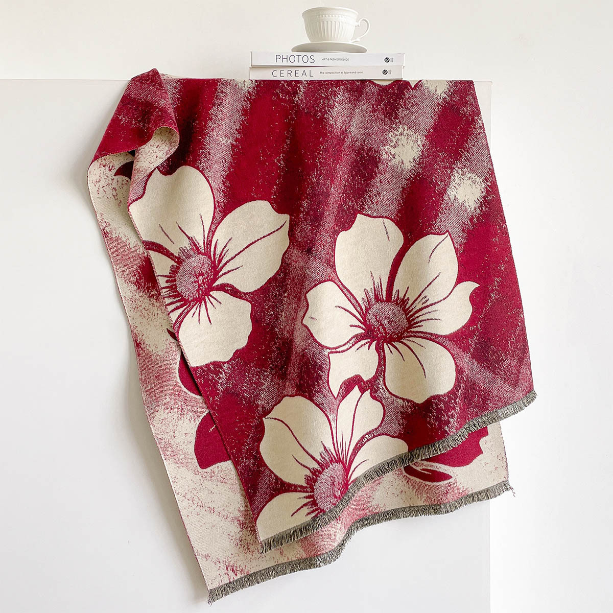 여성용 인조 캐시미어 스카프 프린지 두꺼운 따뜻한 숄  - Pashmina Wrap Large 리뷰 및 가격